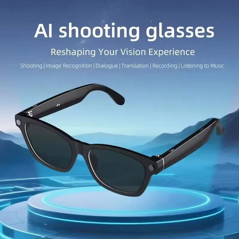 Nouvelles Lunettes Intelligentes IA 2026 : Traduction IA, Caméra HD 8MP, Prise de vue 4K, Appel Bluetooth, Enregistrement, Musique, Lunettes de Soleil Intelligentes