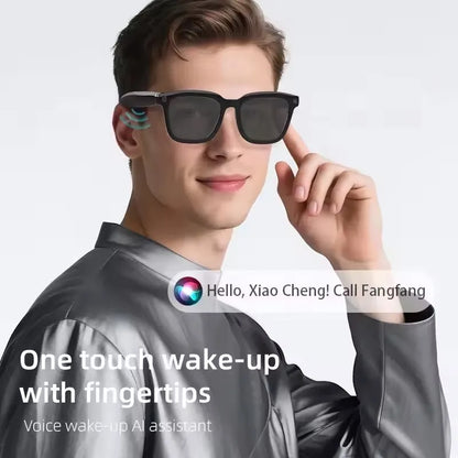 Nouvelles Lunettes Intelligentes IA 2026 : Traduction IA, Caméra HD 8MP, Prise de vue 4K, Appel Bluetooth, Enregistrement, Musique, Lunettes de Soleil Intelligentes